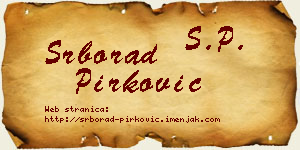 Srborad Pirković vizit kartica